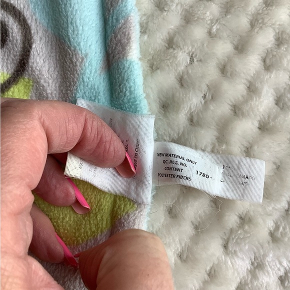 Blankets & Beyond Monkey Plush Lovey Baby Security Blanket w Pacifier Holder - Picture 10 of 14